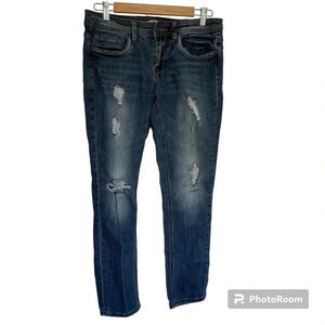 Dollhouse Distressed Skinny Blue Jeans Size 9